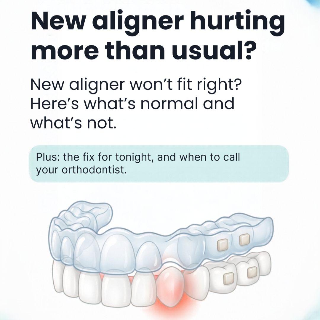 New Aligner Hurting More Than Usual? What's Normal, What's Not, and What to Do