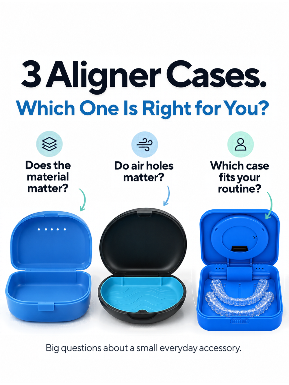 3 Aligner Cases Compared: Do Materials and Air Holes Really Matter?