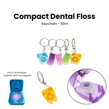 Compact Dental Floss Keychain - 50m