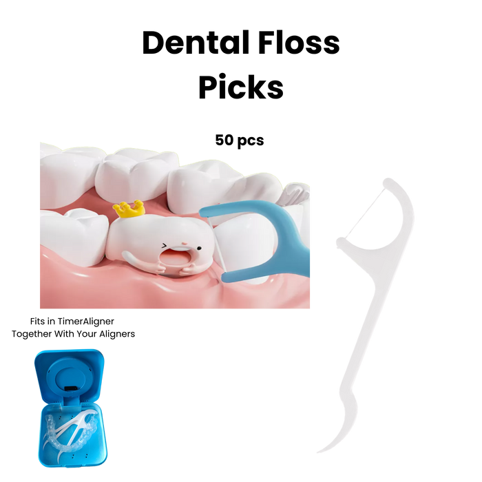 Dental Floss Picks - 50 pcs