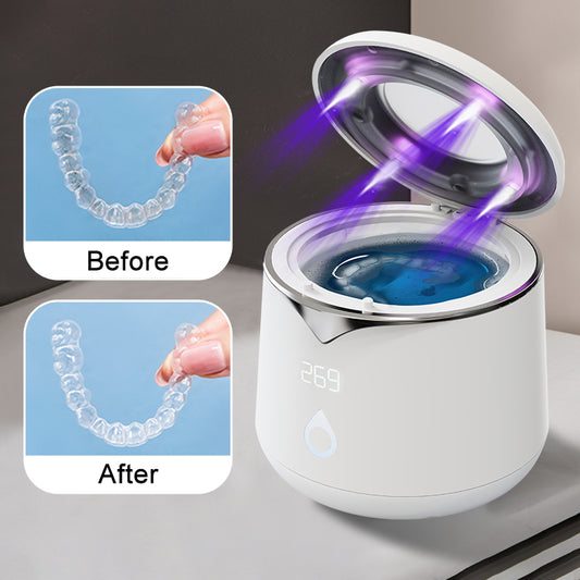 ltrasonic UV Aligner & Retainer Cleaner — 45,000Hz + UV-C Sterilization